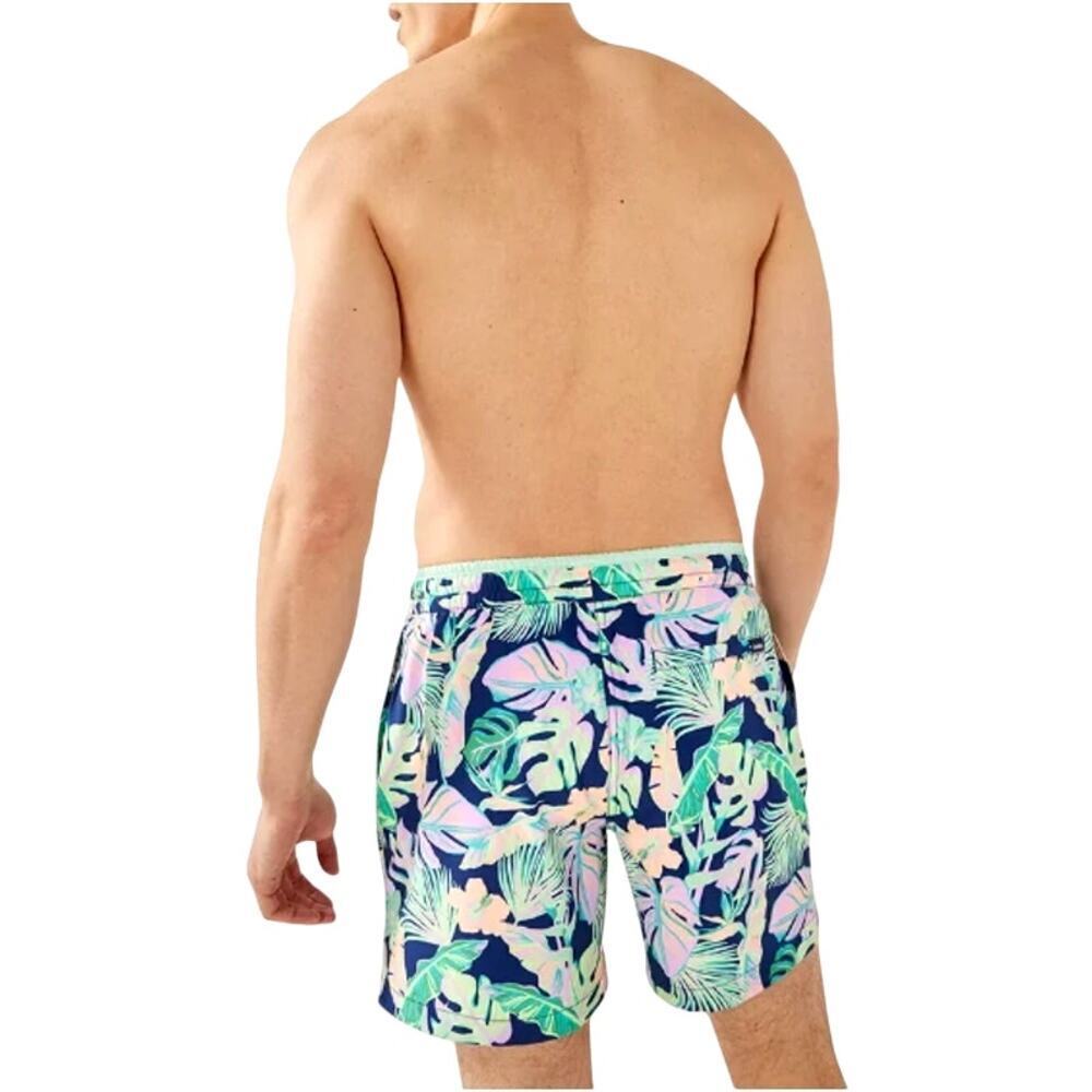 Chubbies Men's Navy Leaf The Night Faunas 2" Classic Swim Trunk Shorts Size L - Picture 2 of 11
